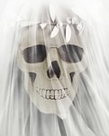 bride, skull, skeleton, dead, thriller, gloomy, tattoo, wedding, married, punk, goth, gothic, woman, female, fantasy, day of the dead, marriage, halloween, reaper, occult, newlywed, girl power, photoshopped, photo manipulation